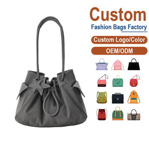 Bolso de Mano Vintage para Mujer con Cordón Ajustable, Cuero con Textura de Lichi, Color Gris |   Correa Única Antirrobo, Moda de Verano, OEM/ODM para Marcas Juveniles - Product Image 1
