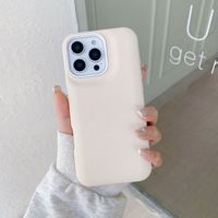 Nouvelle coque de téléphone élégante en cuir de couleur unie pour iPhone 16 15promax 14pro, protection contre les chutes, coque pour iPhone 13 12 11