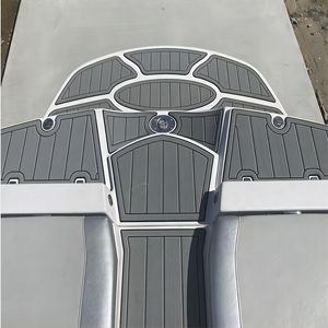 <span class=keywords><strong>Plateforme</strong></span> de bain et cockpit pour bateau 2008 Nautique Super Air 230 Team Edition, tapis de sol en mousse EVA imitation teck, style SeaDek MarineMat, <span class=keywords><strong>auto</strong></span>-adhésif - Product Image 3