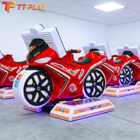 Machine de jeu de moto d'arcade pour enfants, simulateur de course à monnayeur, pour 1 ou 2 joueurs, avec écran, pour usage intérieur