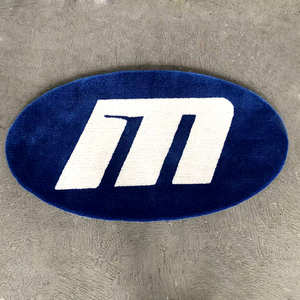 Tappeto rotondo antiscivolo con Design per la casa Tappeto <span class=keywords><strong>da</strong></span> soggiorno con ciuffo a mano colorato e personalizzato tappeto con marchio arrotondato personalizzato - Product Image 6