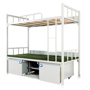 Frame Tweepersoonsbed College Dorm Hotel Slaapzaal Kids Stapelbedden Tweepersoons Platform <span class=keywords><strong>Bed</strong></span> Frame Ontwerp - Product Image 2