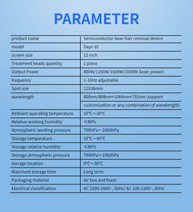 Dispositivo de Depilación Facial y Corporal de Escritorio, 808nm 1064nm, Limpieza de Senos, 20 Millones de Disparos, 808nm, Enchufe US/UK, Cepillo de Limpieza - Product Image 3