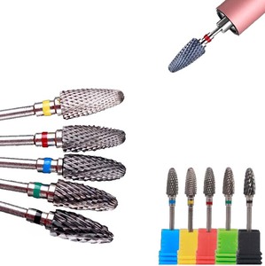 Colored Tungsten Carbide Nail Drill Bit Gel <b>Polish</b> Removal Cuticle Cleaner Dead Skin Pedicure Polishing Tool - Product Image 1