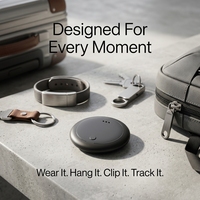 Localizador GPS Mini IoT Honeycomm para Carteras y Objetos, con Doble Etiqueta, Compatible con Android/iOS, Tarjeta de Rastreo Delgada, Tipo AirTag