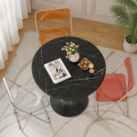Table basse moderne en bois massif nordique durable pour le salon