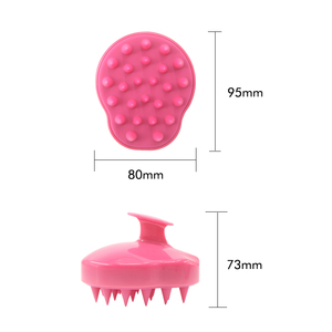 Salon Hair Care Private Label Black Silicone Hair <b>Scalp</b> Massager Massage Shampoo <b>Brush</b> - Product Image 3