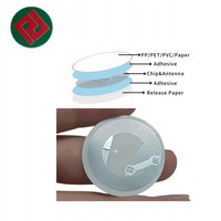 Étiquettes de contrôle d'accès sans contact personnalisables de 32 octets avec puce I Code Slix-L 13,56 MHz, utilisation industrielle, étiquette NFC RFID programmable
