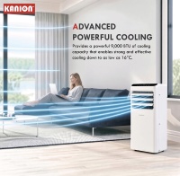 Climatiseur électrique portable 12000 BTU, refroidissement uniquement, pour la maison et la voiture, utilisation extérieure, silencieux, avec réfrigérant R290, commande WiFi