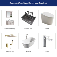 Robinet mélangeur de lavabo de salle de bain moderne de luxe avec long bec, à poser sur comptoir, en acier inoxydable 304, diverses couleurs, avec cartouche en céramique