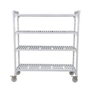 קר חדר מטבח מזון אחסון מתלה רב סביבתי פלסטיק פלדת מתכת מדפי - Product Image 1