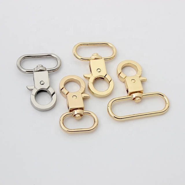 Nolvo World High Quality 20mm 25 32 38mm Swivel Trigger Metal Snap Hooks Clip Purse Lobster Clasp for Purse Handbags