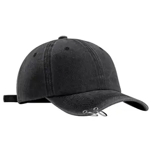 10 조각 솔리드 컬러 조절 아이언 링 야구 모자 힙합 모자 유니섹스 Casquette 모자 Gorras 장착 캐주얼 아빠 모자