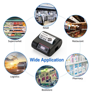 80 mét Nhãn dán nhãn Máy in mã vạch với <span class=keywords><strong>Android</strong></span> IOS không dây <span class=keywords><strong>Bluetooth</strong></span> xách tay mini máy in cho doanh nghiệp nhỏ - Product Image 6