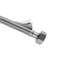 Acier inoxydable 304 PE Flexible tricoté tuyau tressé tuyau de plomberie pour toilettes ou chauffe-eau robinets mélangeur