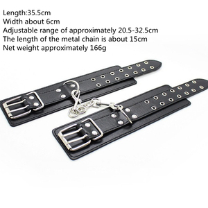 Thierry Collar to Handcuffs Bondage <strong>Restraints</strong> Set Fetish <strong>Neck</strong> Wrist Cuffs Sex Toys For Adult Sex Tamed Game Roleplay - Product Image 5