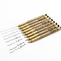 Très Demandé : Marqueurs Professionnels Sakura Noir, Pointe Fine pour Dessin et Croquis