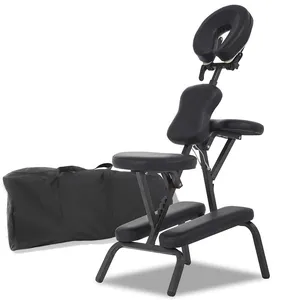 Sukar yüksekliği ayarlanabilir yüz beşiği hafif seyahat Spa koltuk dövme katlanır sandalye taşınabilir masaj koltuğu