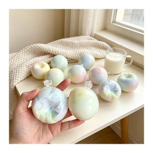 Balle en gelée moulable en velours, transparente et artistique, aide à la relaxation, compagnon de modelage lisse pour un confort apaisant quotidien - Product Image 1