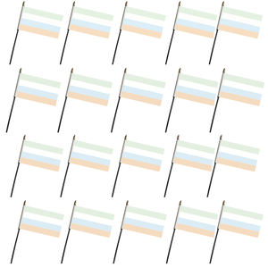 Poliéster 4x6 pulgadas LGBTQ Sin etiqueta Orgullo sexual Bandera de palo de mano con poste negro sólido para el mes del orgullo - Product Image 1