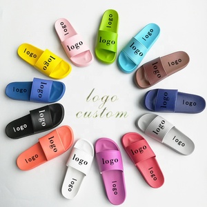 2021 Nhà Máy Bán Buôn Tùy Chỉnh Logo Người Đàn Ông Đen Pvc Pu Dép Đi Trong Nhà Màu Sắc Mới Với In Nổi Flip Flops Cho Công Ty - Product Image 6