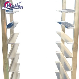 스테인리스 스틸 트레이 트롤리 베이커리 기계 카트 빵 진열 냉각 랙 - Product Image 1