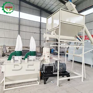 Hot Sale CE Certificated Flat Die Complete Wood Pellet Machine Production Line