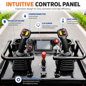 Minicargadora Compacta V1000 con Motor Diésel Kubota, Capacidad de Carga de 550 kg, Elevación <span class=keywords><strong>Vertical</strong></span>, Acoplador Rápido y Accesorios Hidráulicos - Product Image 5