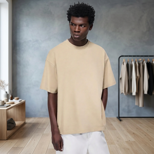 Camiseta Extra Grande Personalizada con Bordado para Hombre, 100% Algodón, Cuello Redondo, Manga Corta, Estilo Urbano - Product Image 5