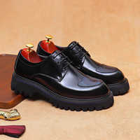 Nouvelles Chaussures Oxford en Cuir Véritable de Vache Respirantes pour Hommes Grande Taille – Idéales pour le Bureau, les Affaires et les Tenues Professionnelles