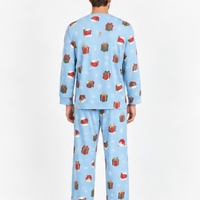 Ensemble de pyjama de Noël pour homme, imprimé, tenue de nuit, vêtements de détente mignons pour homme, cadeau, vêtements d'hiver tricotés thermiques pour homme, fabriqué par ODM Factory