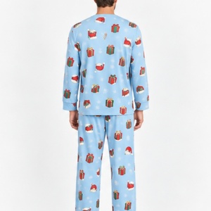Conjunto de Pijama Navideño para Hombre, Diseño Estampado, Ropa de Dormir, Ropa de Casa para Hombre, Regalo, Ropa de Invierno Térmica de Punto - Product Image 4