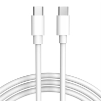 Câble de charge rapide PD 60W 3A Tpe, câble de données épais de type C à type C pour iPhone 15 16 Pro Max