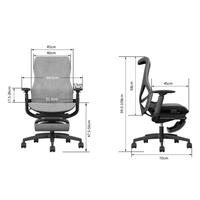 Bon marché Nouveau modèle de chaise de bureau ergonomique coulissante synchronisée 3D Chaise de bureau moderne pour ordinateur