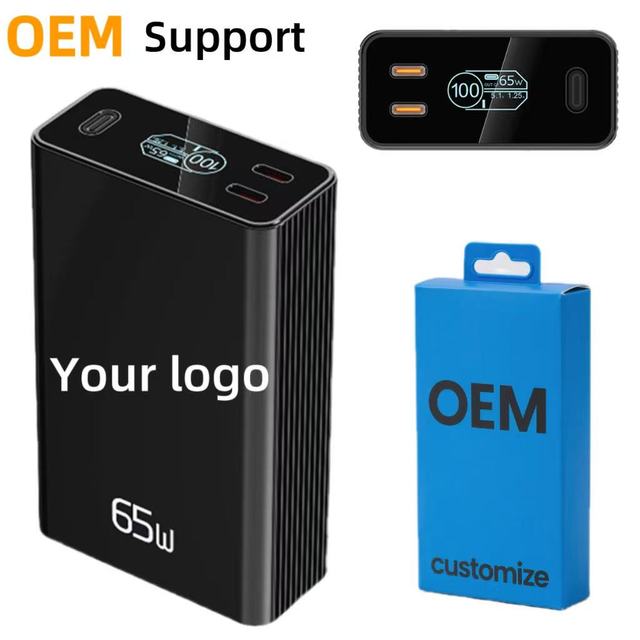 20000mAh Power Bank PD65W Fast Charging Two Devices at Once Perfect for Phones/Tablets/Laptops Compact for Traveling/Working
