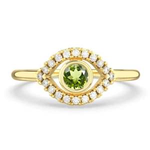 Anneaux de pierre de naissance Moissanite en argent Sterling 925 à la mode pour femmes cadeau d'anniversaire de Style classique pour adolescentes et fille - Product Image 1