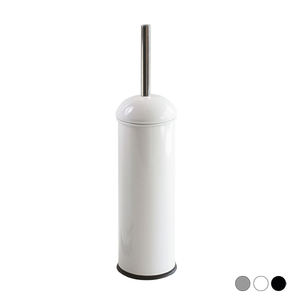 Soporte para escobilla de baño, color blanco, 11,5 cm de ancho, 28 cm de altura, con tapa, para uso en el baño - Product Image 1