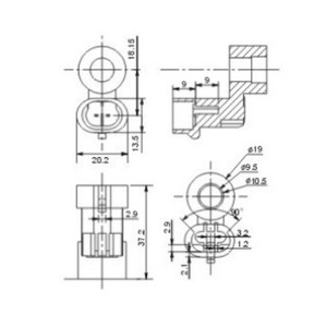 Bobine de soupape automobile double carburant Nijia Technology NJT-225 en plastique électronique pour remplacement et réparation - Product Image 2