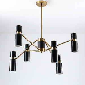 Lámpara de Araña Esférica de Vidrio Posmoderna Nórdica, Lámpara Colgante Creativa con Diseño de Molécula de Frijol Mágico para Salas de Estar, Comedores y Oficinas - Product Image 4