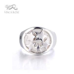 Venta caliente de china joyería de acero inoxidable de alta calidad filipina moda estrella anillo joyería mujeres al por mayor - Product Image 1