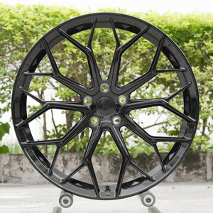 Jantes noires brillantes 18x9.<span class=keywords><strong>5</strong></span> +20 18x10.<span class=keywords><strong>5</strong></span> +<span class=keywords><strong>25</strong></span> 5x114.3 décalées pour BMW 335i E90 - Product Image 5