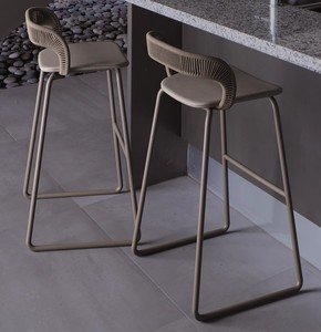 Set <span class=keywords><strong>da</strong></span> Pranzo <span class=keywords><strong>Moderno</strong></span> in Rattan a Tre Pezzi Stile Nordico, Resistente e Impermeabile, per Esterni, Camera <span class=keywords><strong>da</strong></span> Letto, <span class=keywords><strong>Giardino</strong></span> e Soggiorno - Product Image 4