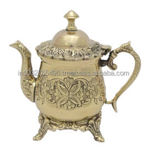 Handcrafted Brass Turkish Arabic Coffee & <b>Tea</b> Pot <b>Set</b> - Product Image 6