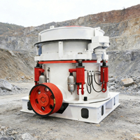 Concasseur à cône mobile avec moteur AC, boîte de vitesses PLC et roulement pour l'exploitation minière et les carrières, capacité maximale de 800 t/h