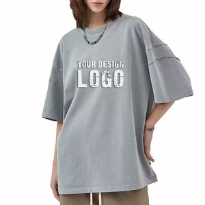 Camiseta de Hombre Personalizada de Fábrica, Lavada, Teñida, Desgastada, Estilo Urbano Informal, Hombros Caídos, Vintage, Media Manga, Talla Grande - Product Image 4