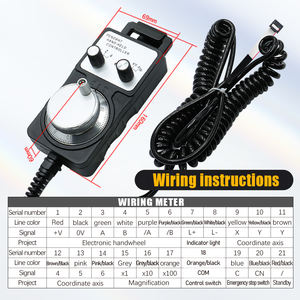 HLTNC เครื่องกำเนิดสัญญาณพัลส์4แกน5V 100มือสำหรับเครื่องแกะสลักศูนย์เครื่องจักร CNC - Product Image 4