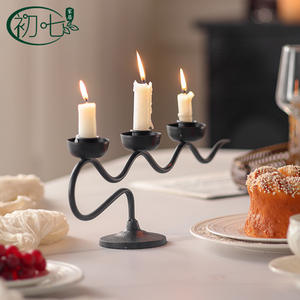 Candelabro de Escritorio con Forma de Rama de Árbol, Hierro Envejecido Blanco, Decoración para el Hogar u Oficina, Vajilla para Fiestas de Cumpleaños - Product Image 5