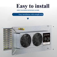 110-240V étanche poulailler BLDC ventilateur d'extraction puissant 120mm armoire ventilateur lames en fonte personnalisable ODM
