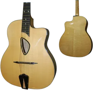 Archtop Gypsy Jazz Guitar Maple Khắc Rắn Chất Lượng Tốt Acoustic Điện Tùy Chỉnh Jazz Guitar Nhạc Cụ
