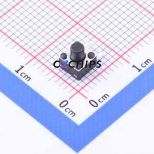 TC-0513D-5-260G Tactile Switch Through hole Component (THT) Switch Single Pole Single Throw Round Button 2.6N Right Angle Insert - Product Image 1